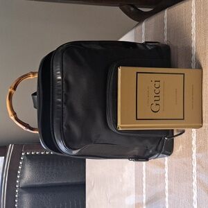 Authentic Gucci Bamboo Backpack W/ Gucci Book included !